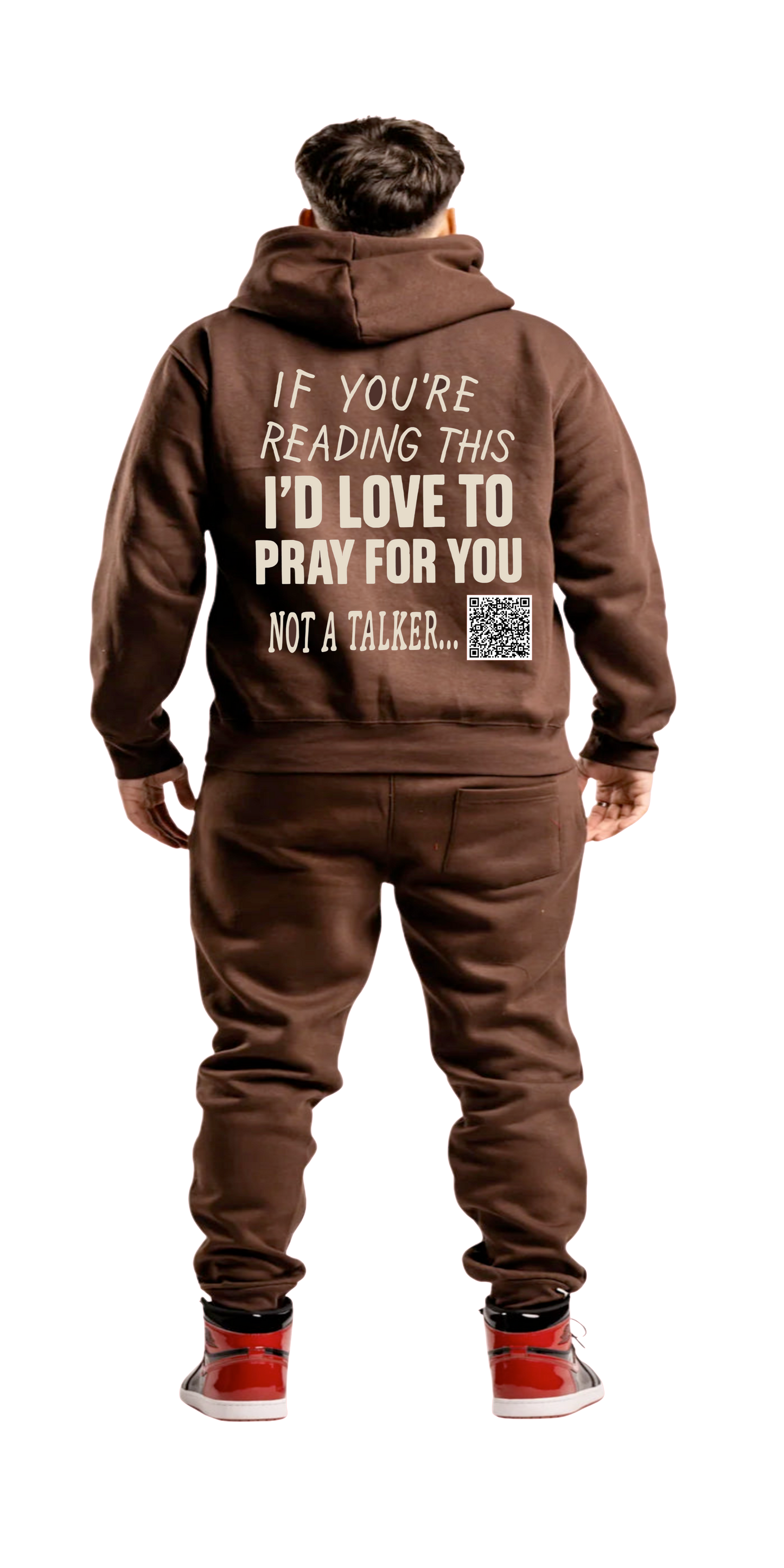"Mocha" Prayer Changes Things Jogger Set