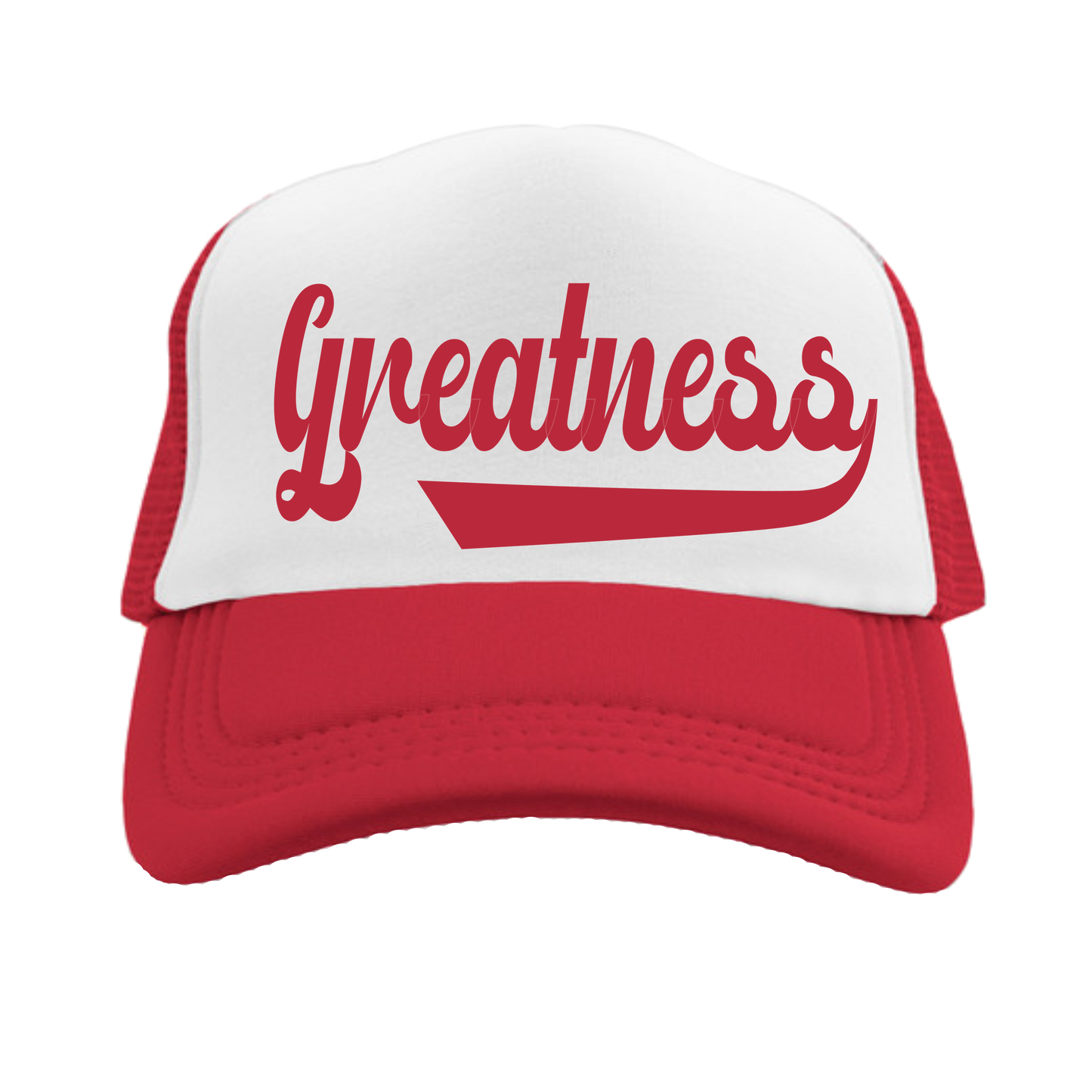 Greatness Trucker Hat (Red Glow In The Dark)