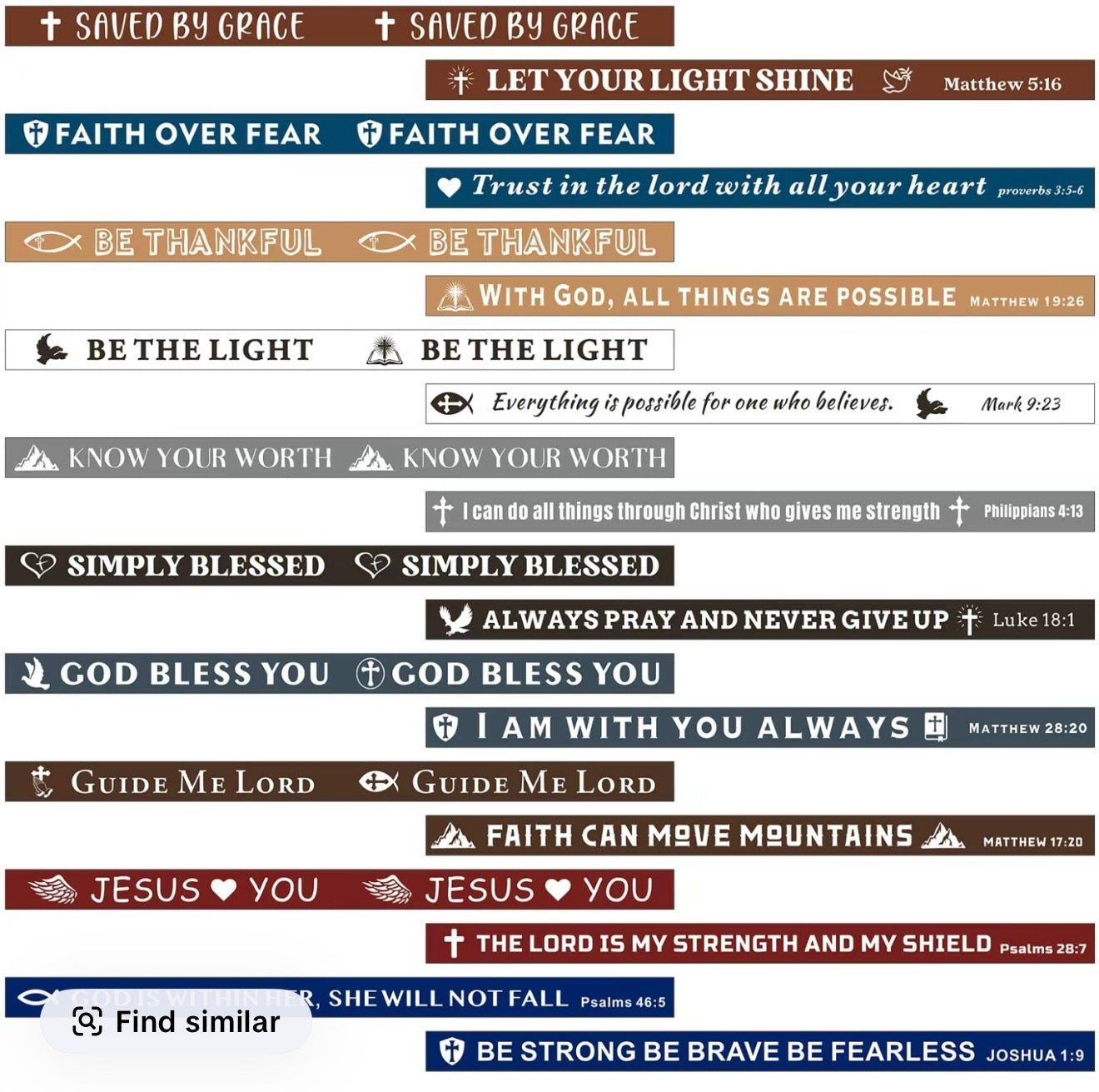 Kingdom Bands  (Bible Verse Bracelets)