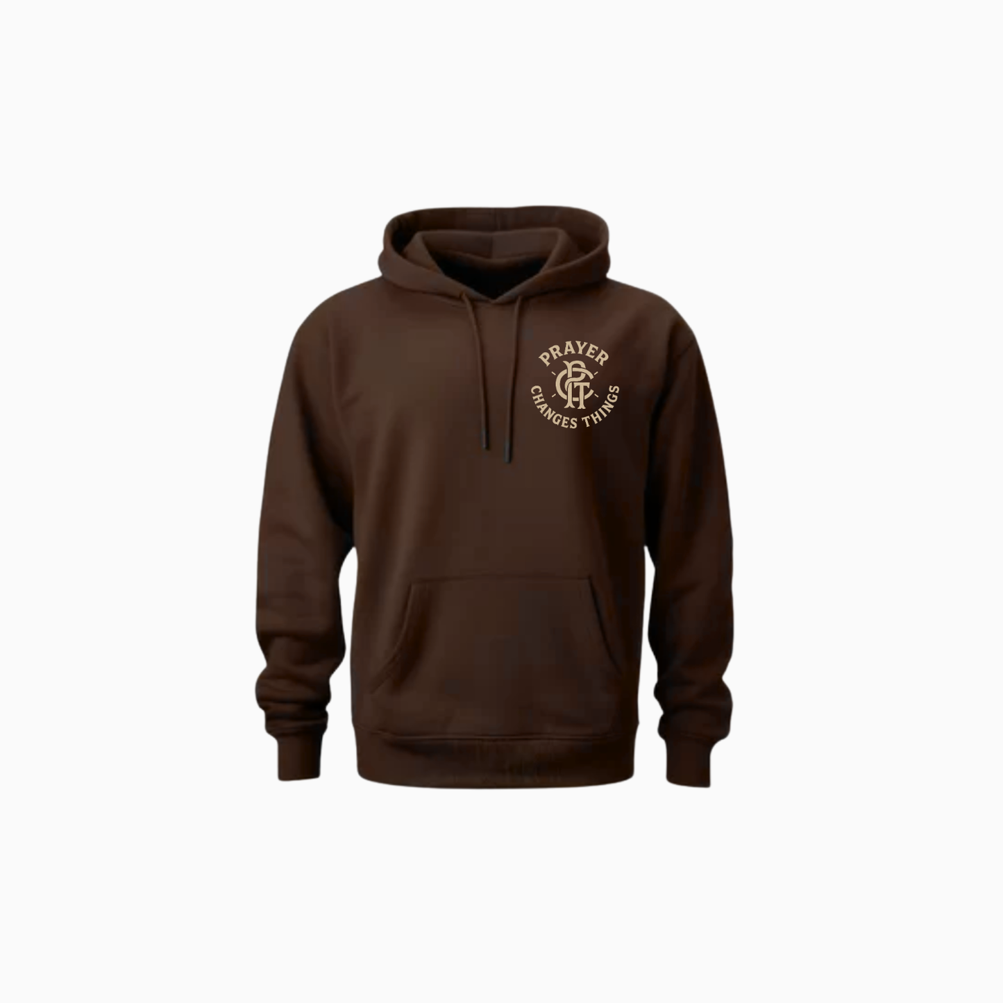 "Mocha" Prayer Changes Things Hoodie