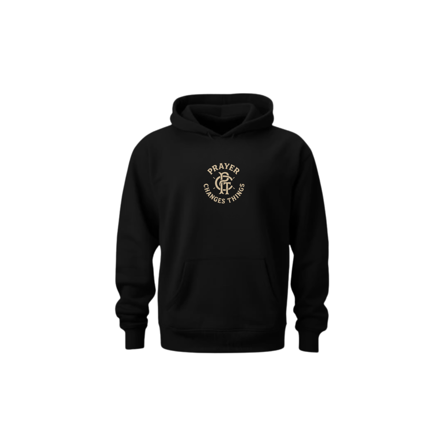 Prayer Changes Things Hoodie (Blk & Cream)