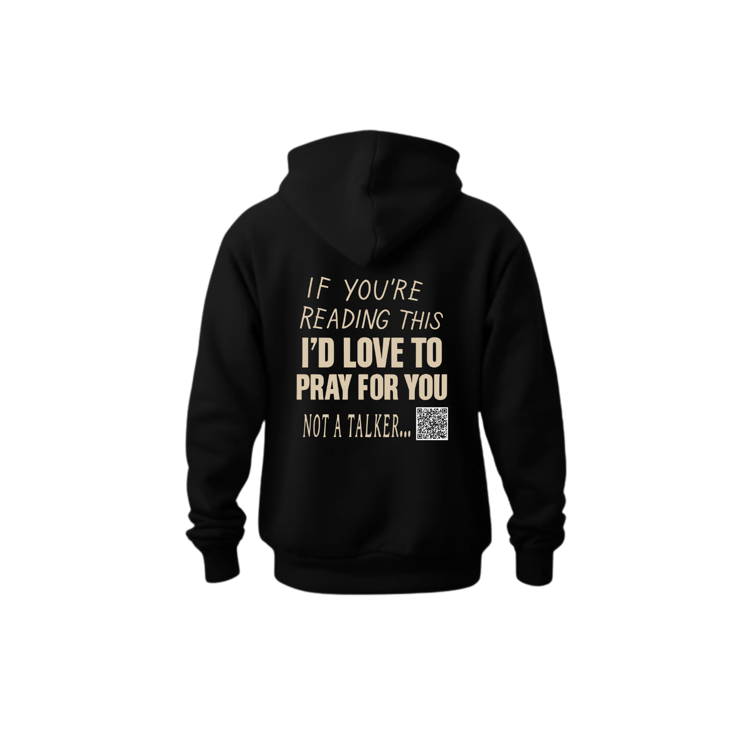 Prayer Changes Things Hoodie (Blk & Cream)