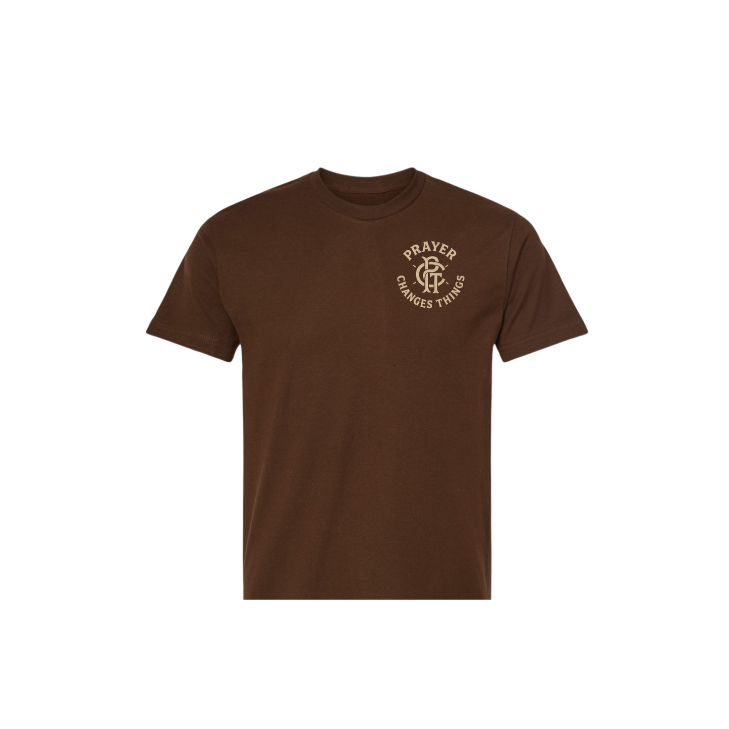 "Mocha" Prayer Changes Things Tee