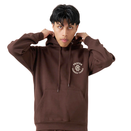 "Mocha" Prayer Changes Things Hoodie