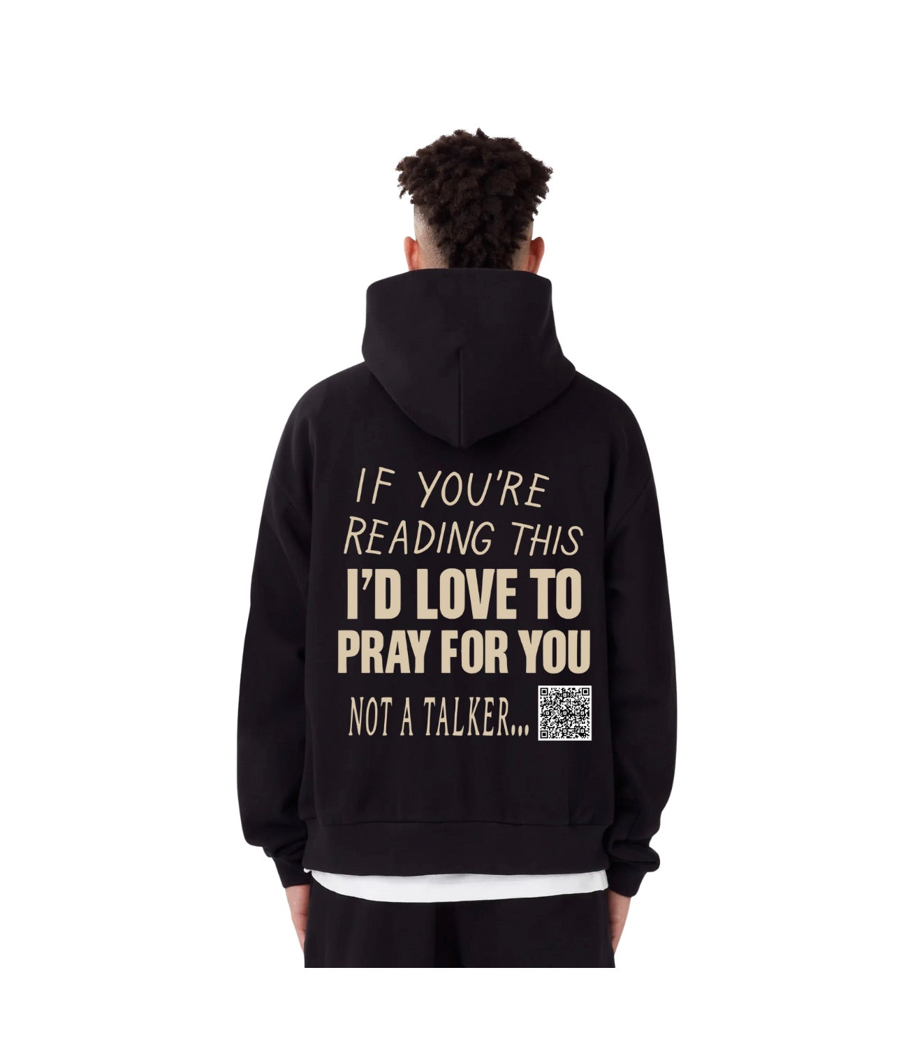 Prayer Changes Things Hoodie (Blk & Cream)