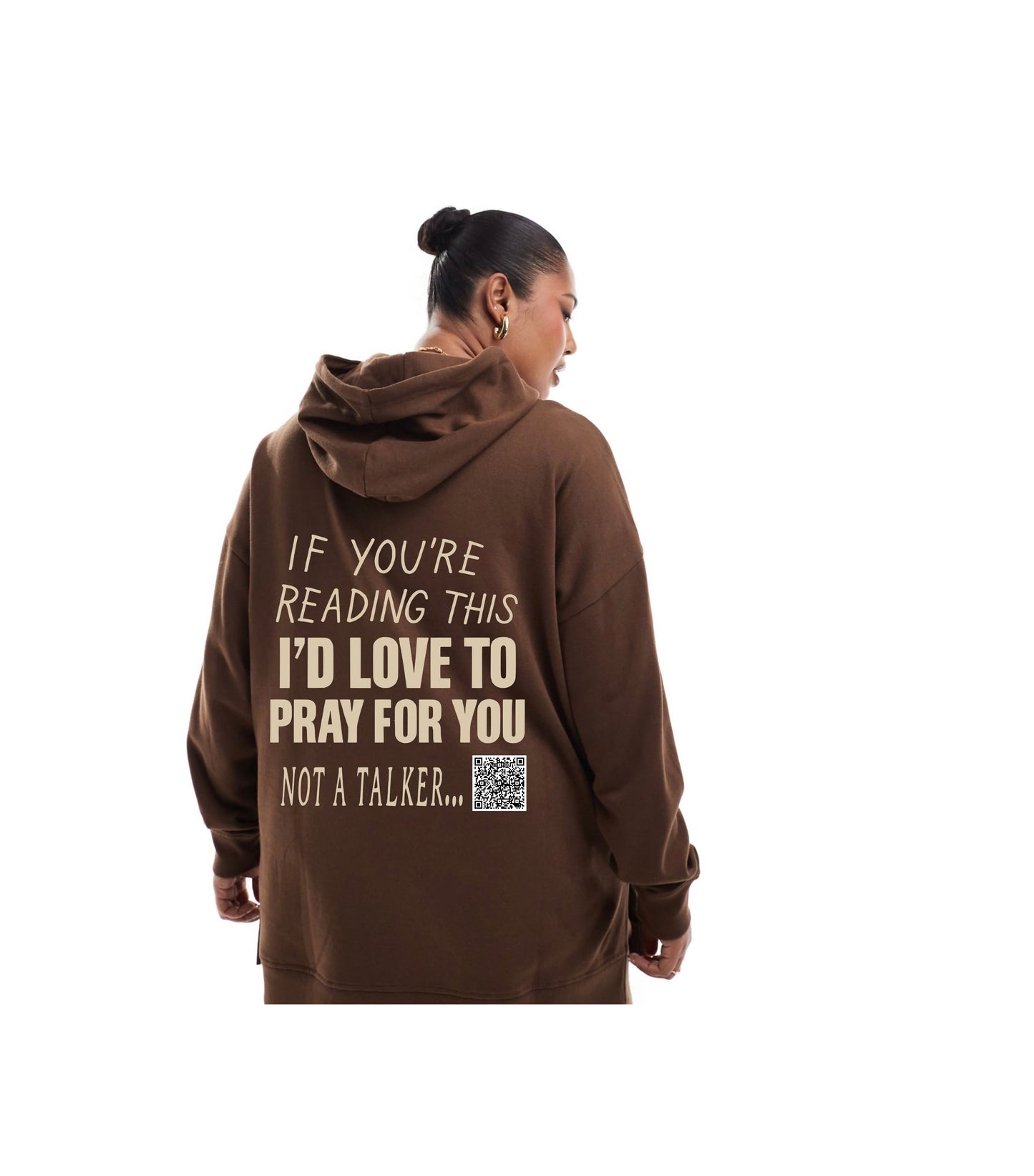 "Mocha" Prayer Changes Things Hoodie